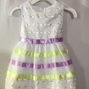 Rare Editions Toddler Girls' Lilac Spring Dress 4T